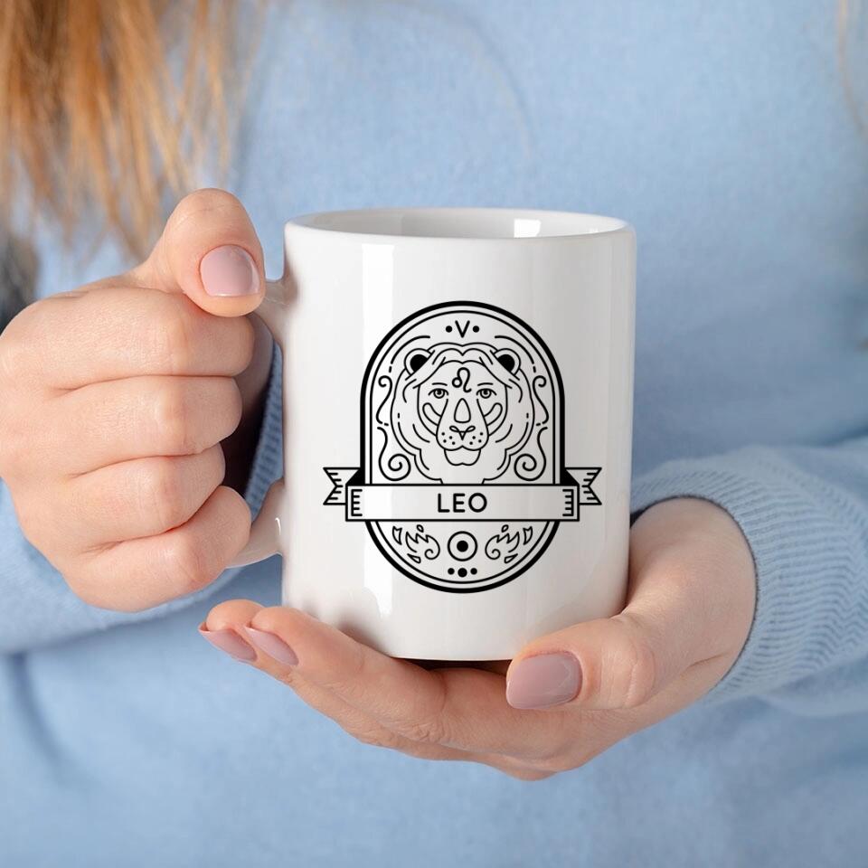 sternzeichen löwe tasse