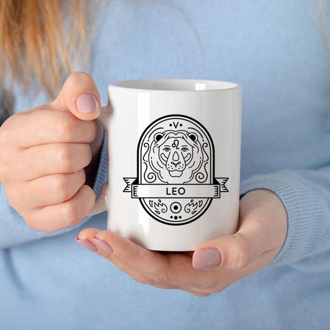 sternzeichen löwe tasse