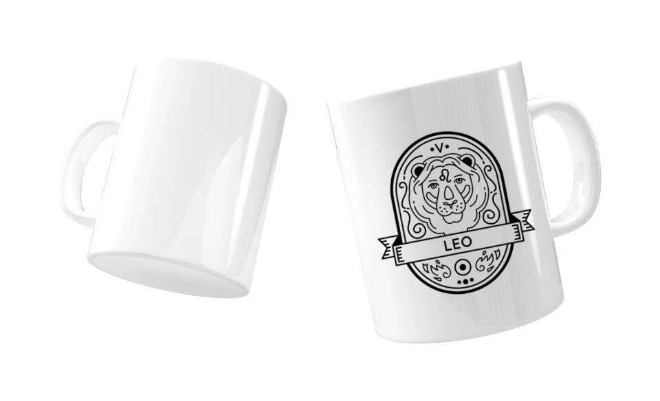 tasse mit horoskop motiv löwe bedrucken lassen