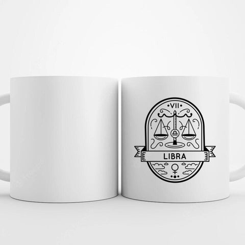 tasse mit sternzeichen waage bedruckt