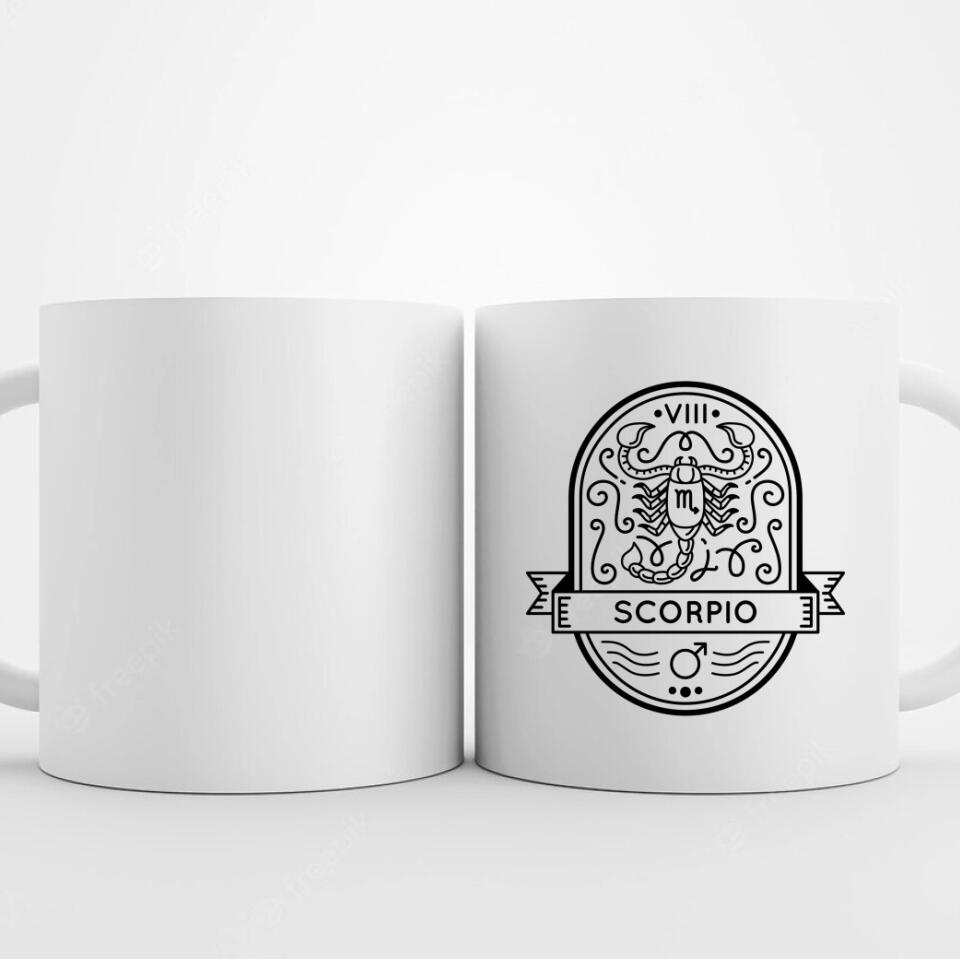 sternzeichen tasse skorpion gestalten