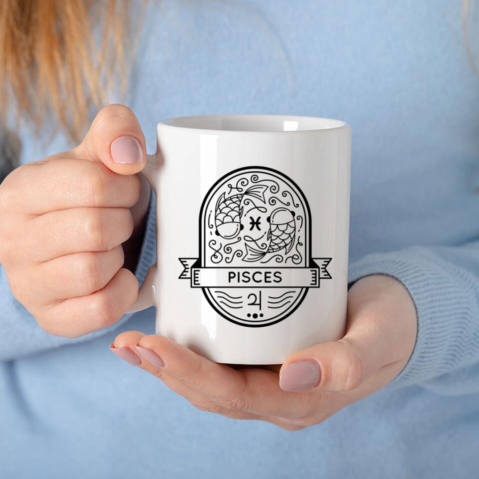 sternzeichen fisch tasse