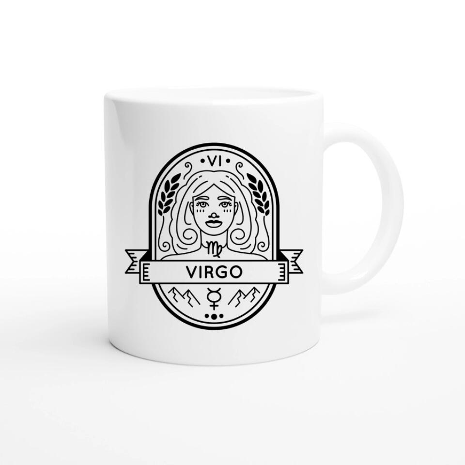 tasse mit sternzeichen jungfrau