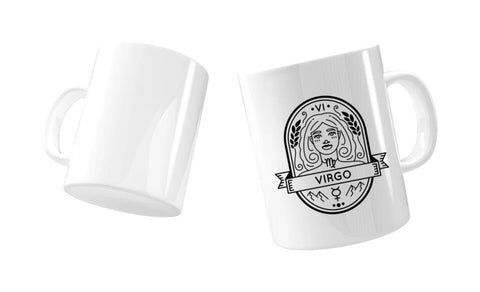 Virgo horoskop motiv auf tasse bedrucken
