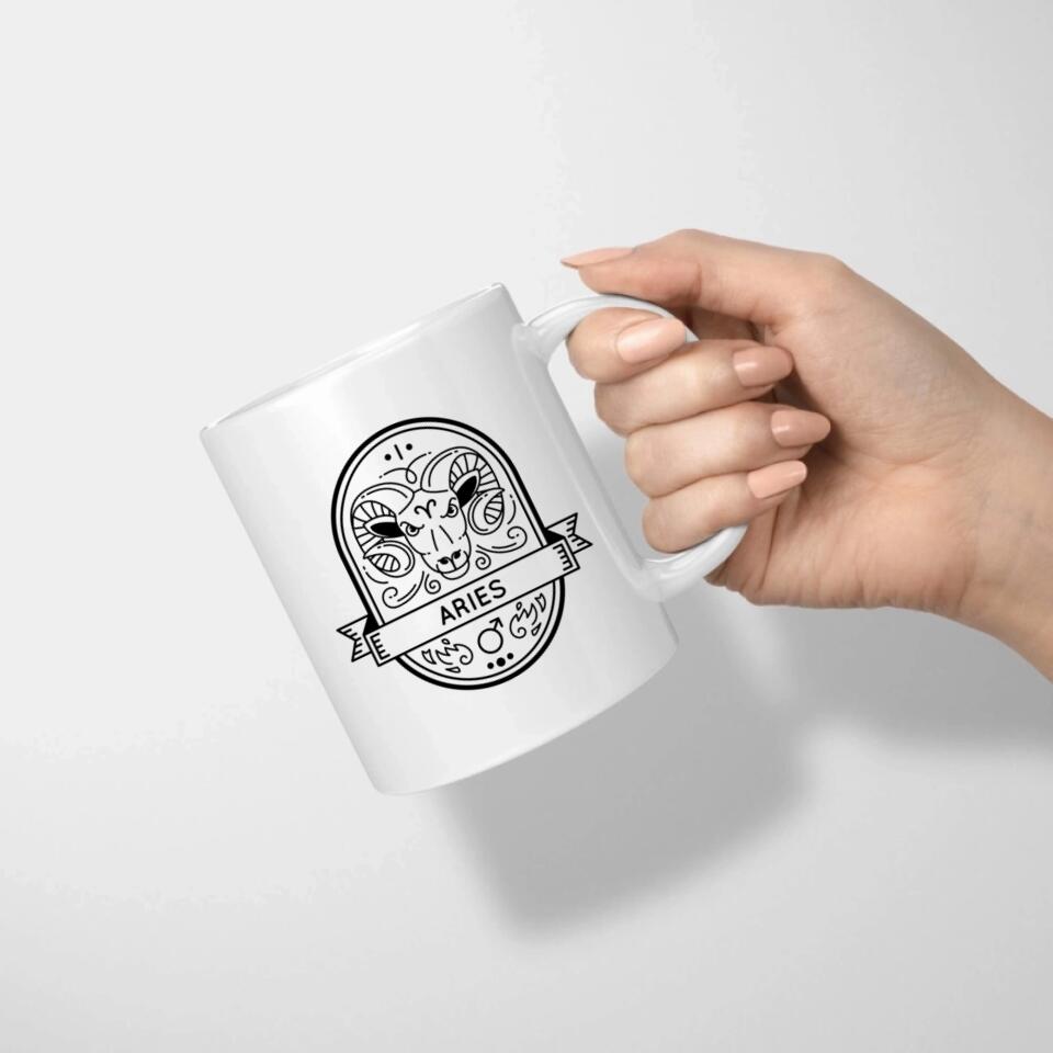 sternzeichen widder tasse