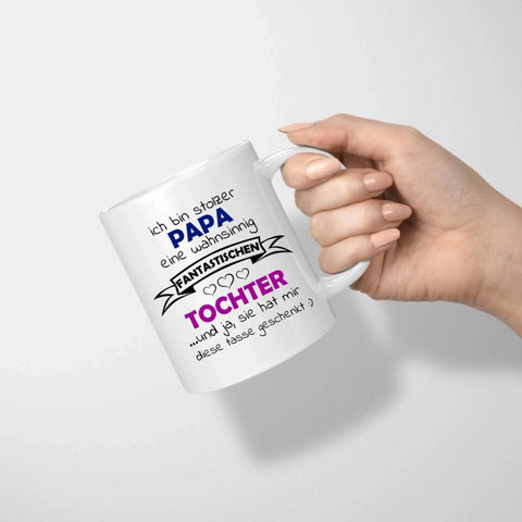 Stolzer Papa Tasse personalisieren