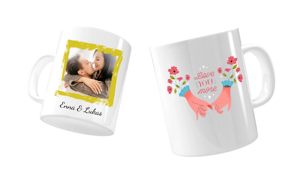 paartassen zur hochzeit