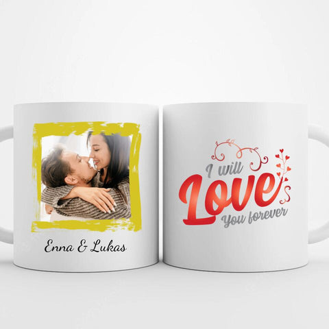 romantische tassen mit bild und spruch für paare 