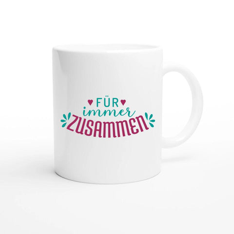Für immer zusammen - Personalisierte Foto Tasse