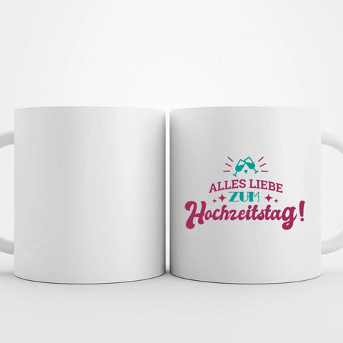 Alles Liebe zum Hochzeitstag! - Personalisierte Foto Tasse