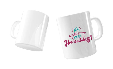 Alles Liebe zum Hochzeitstag! - Personalisierte Foto Tasse