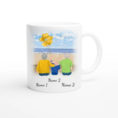 Tasse Familie (Großeltern mit Enkel)
