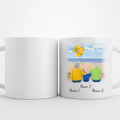 Tasse Familie (Großeltern mit Enkel)