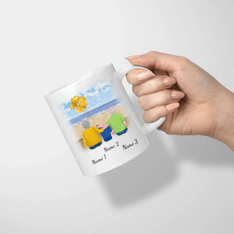 Tasse Familie (Großeltern mit Enkel)