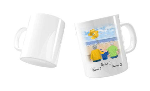 Tasse Familie (Großeltern mit Enkel)