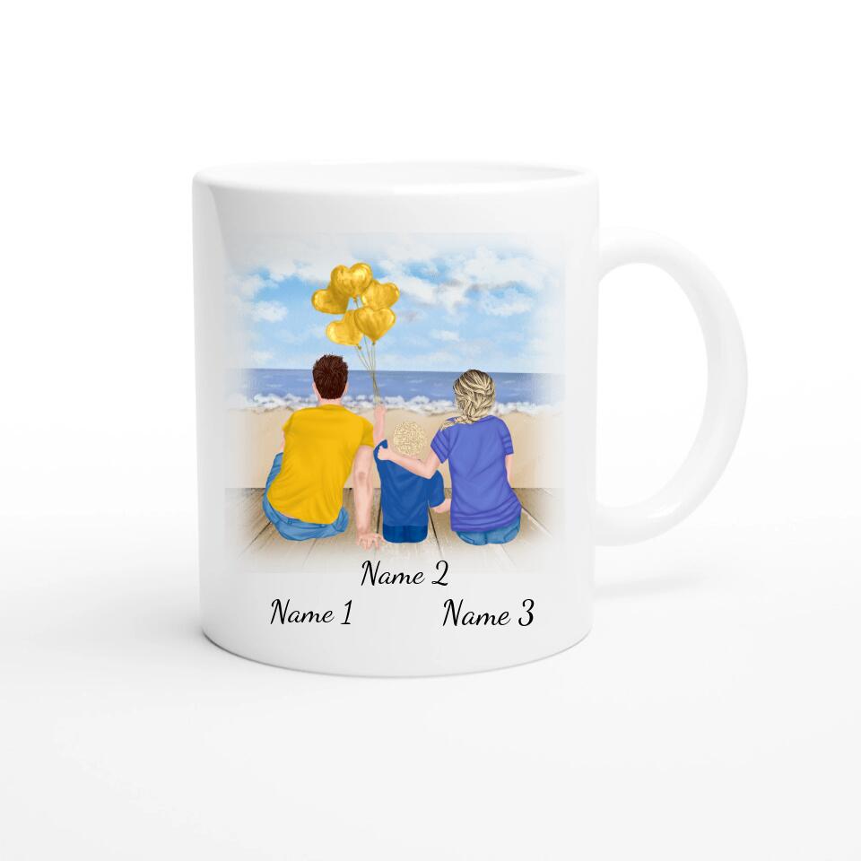 Tasse Familie (Eltern und Sohn)