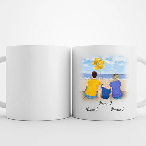 Tasse Familie (Eltern und Sohn)