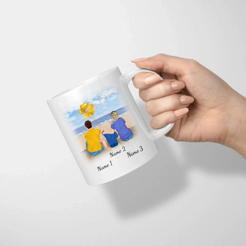 Tasse Familie (Eltern und Sohn)