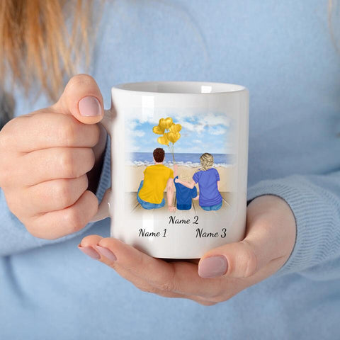 Tasse Familie (Eltern und Sohn)