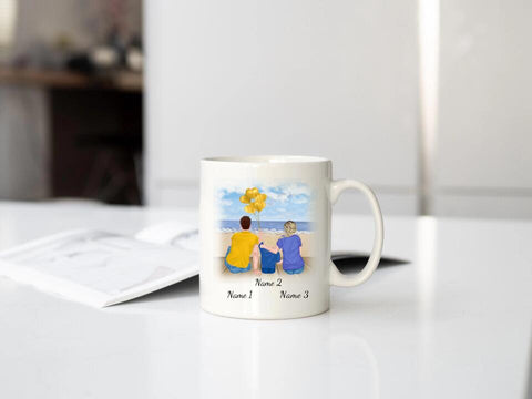 Tasse Familie (Eltern und Sohn)