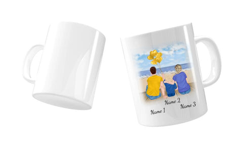Tasse Familie (Eltern und Sohn)