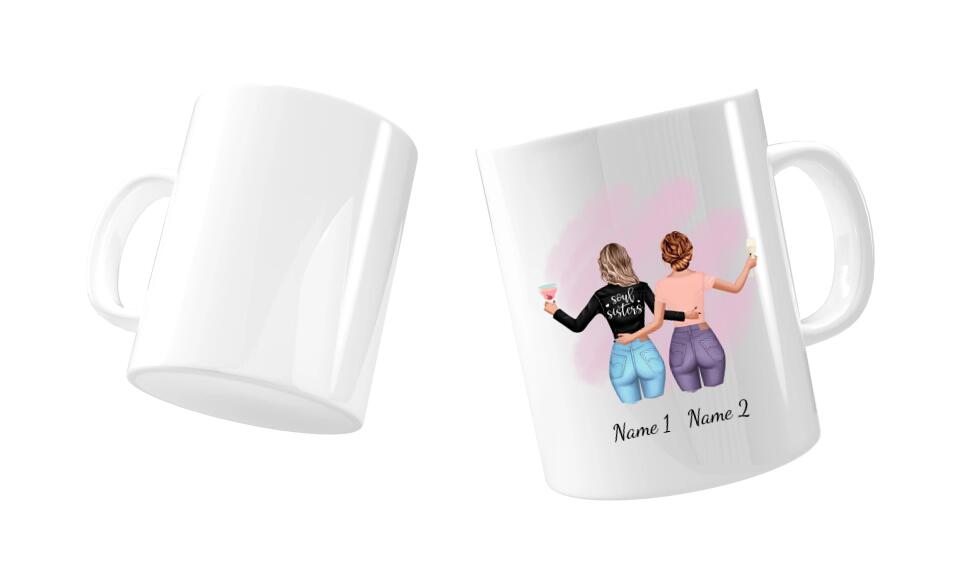 beste freundin tasse