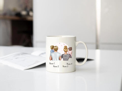 Personalisierte Tasse Familie