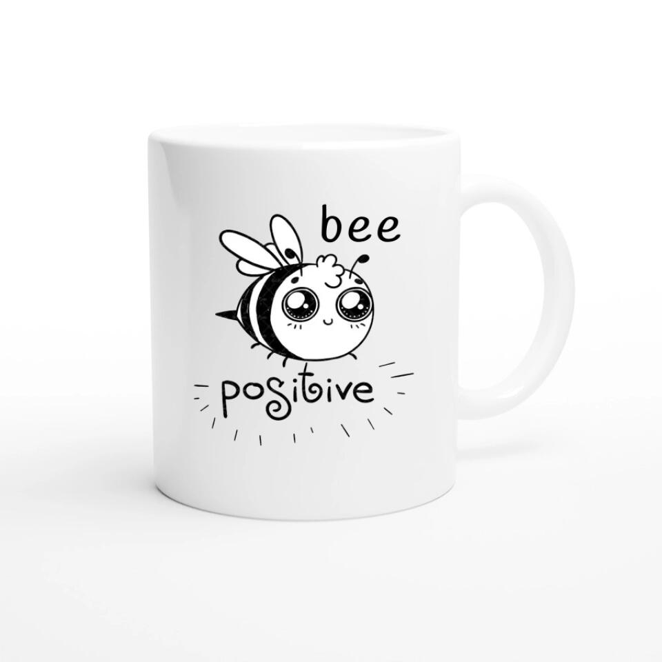 Bee Positive lustige Tasse