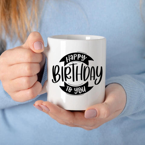 Fototasse Happy Birthday (20 verschiedene Designs)