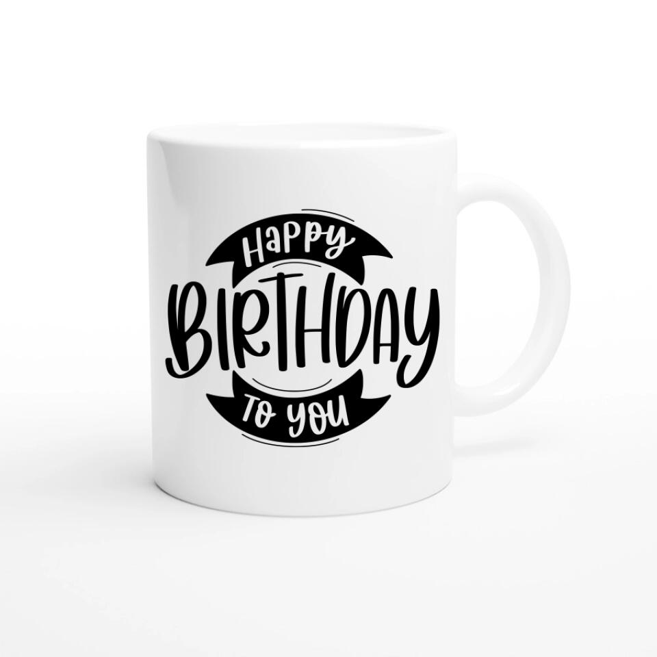 Fototasse Happy Birthday (20 verschiedene Designs)