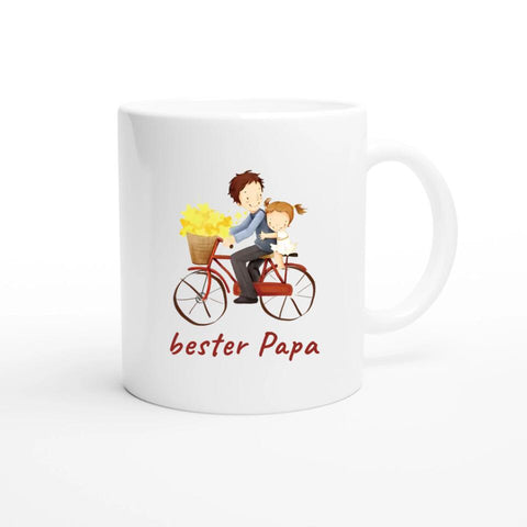 tasse papa und tochter gezeichnet mit text bester papa