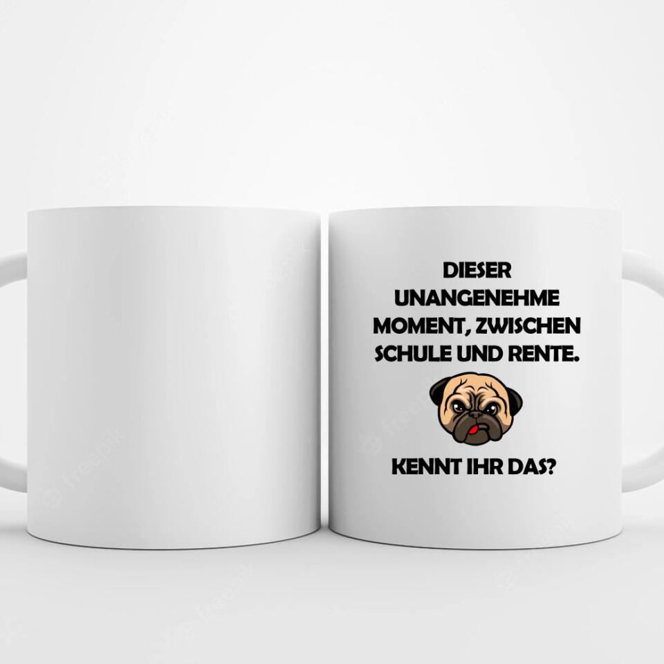 Tass mit lustigem Spruch und Foto