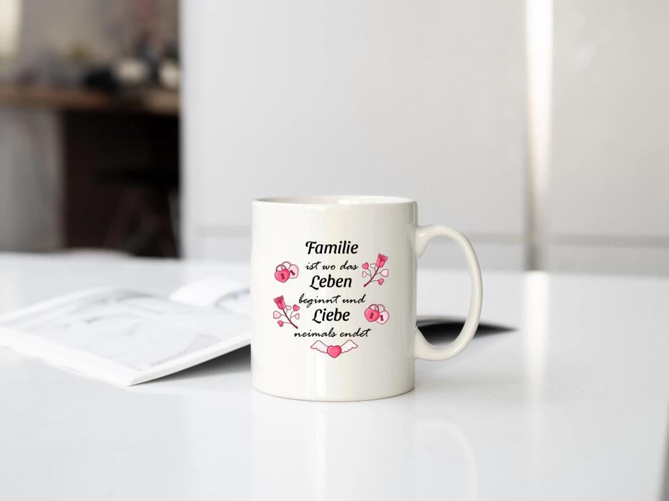 Tasse für Familie als Geschenk gestalten