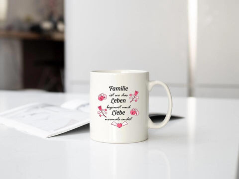 Tasse für Familie als Geschenk gestalten