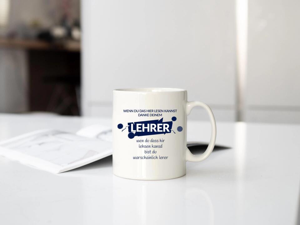 Lehrer Tasse lustig