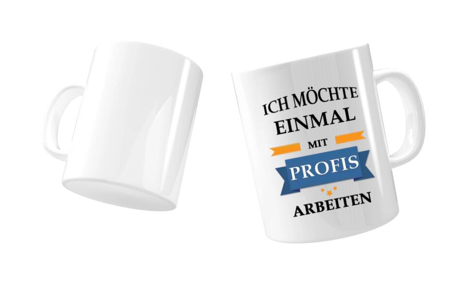 Tasse mit lustigem Spruch personalisieren