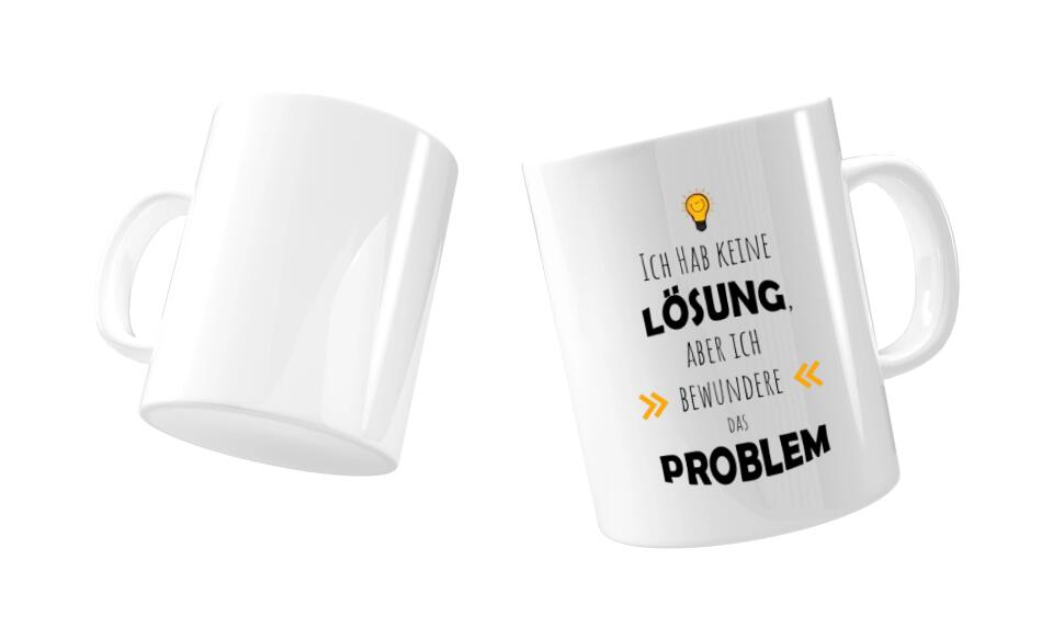 Fototasse mit Spruch lustig Arbeit