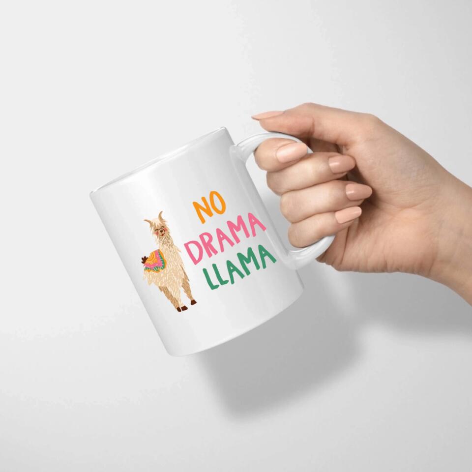 Lustige Tasse No Drama Llama