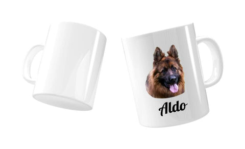 Fototasse mit Gesicht - Hund