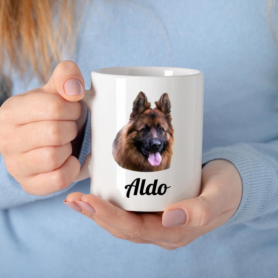 Tasse mit Hund personalisiert