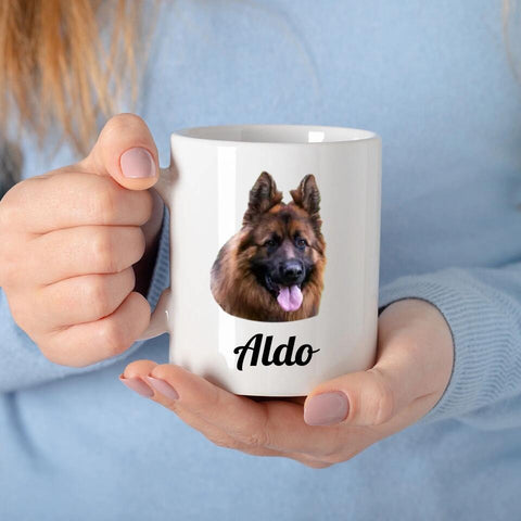 Tasse mit Hund personalisiert