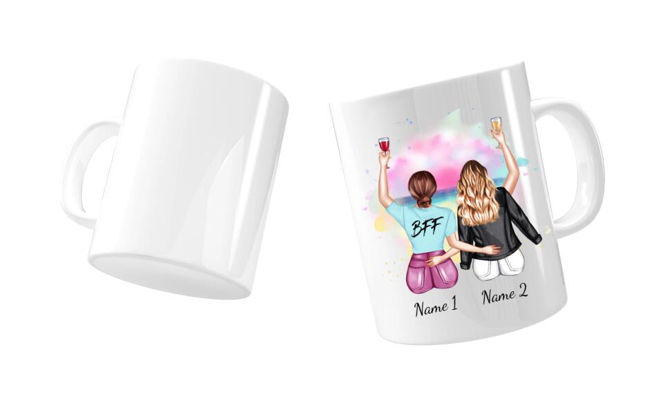 personaliseirte tasse beste freundin