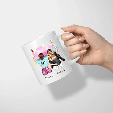 tassen bedrucken freundinnen