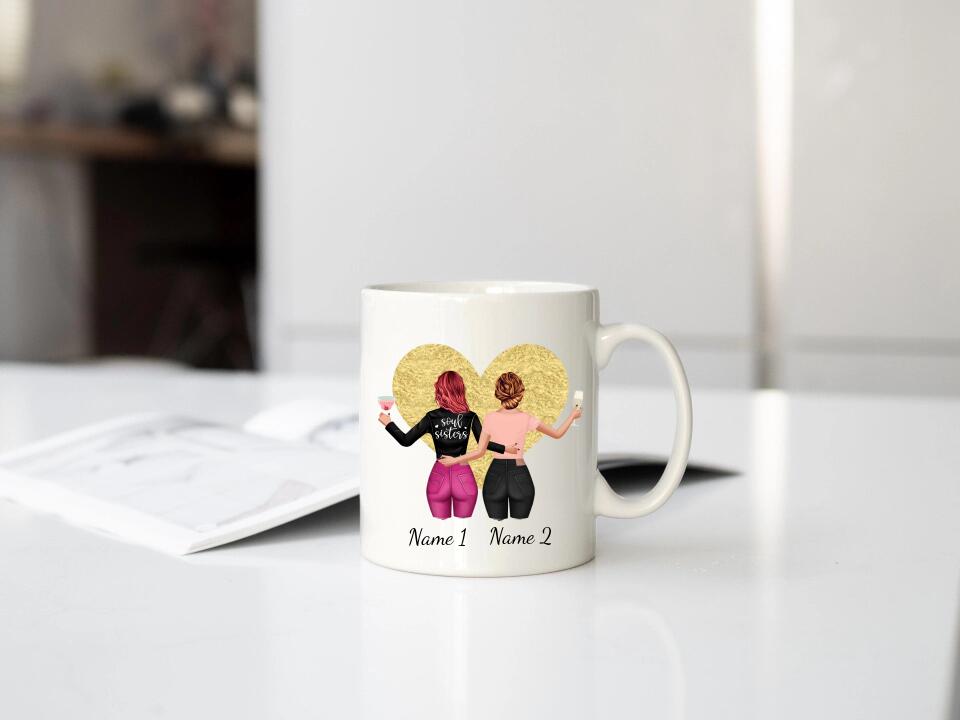 personalisierte tasse schwester