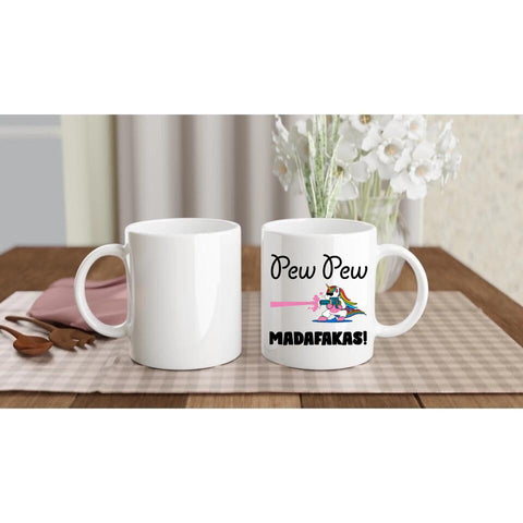 einhorn tasse pew pew madafakas