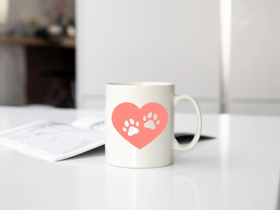 Tasse Hunde Pfoten