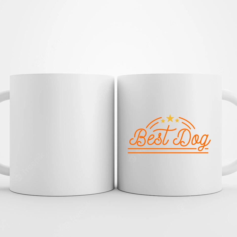 Hunde Fototasse mit Spruch Best Dog