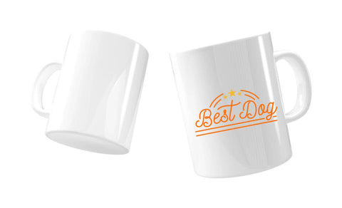 Foto-Tasse mit Spruch Best Dog personalisien
