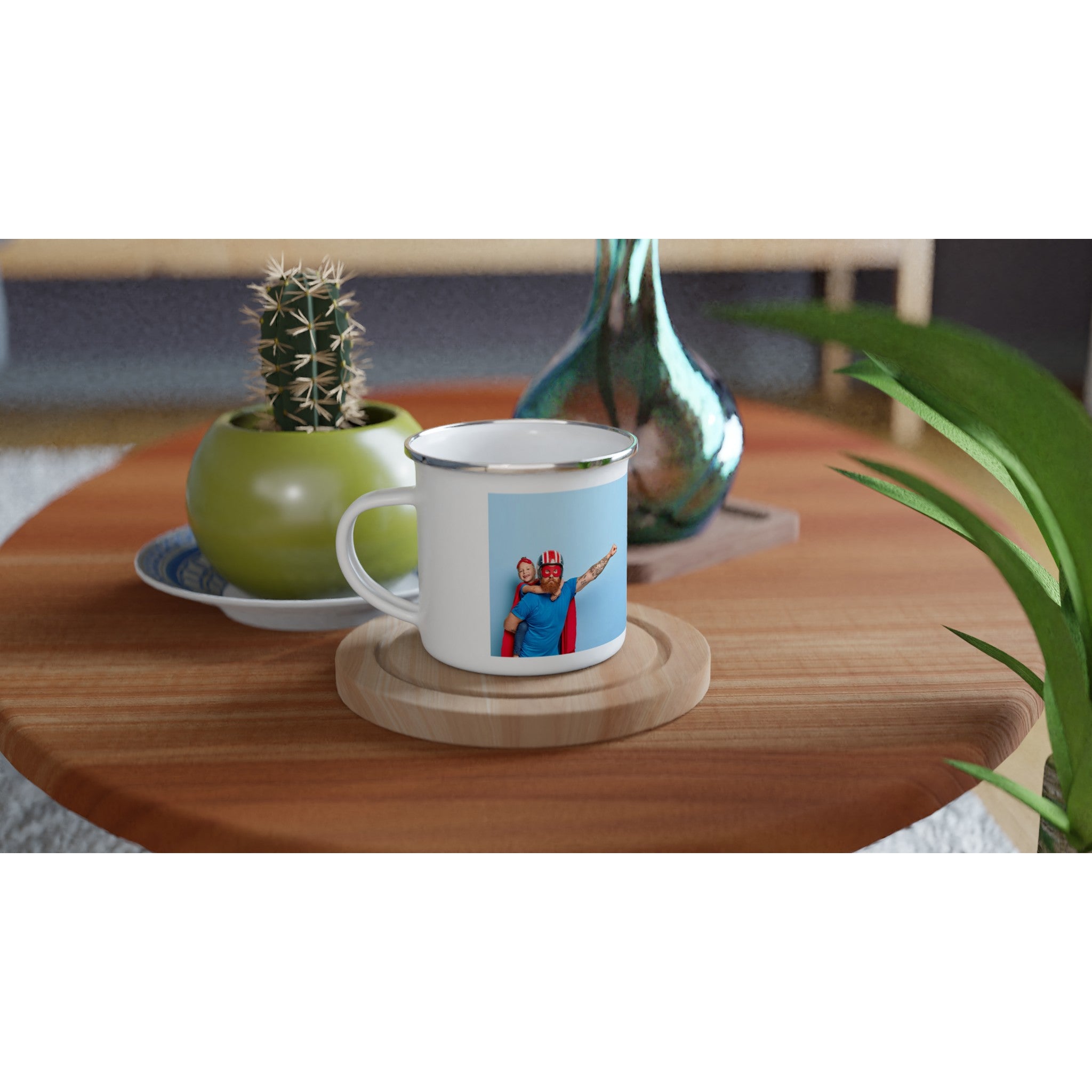 Emaille Tasse bedruckt