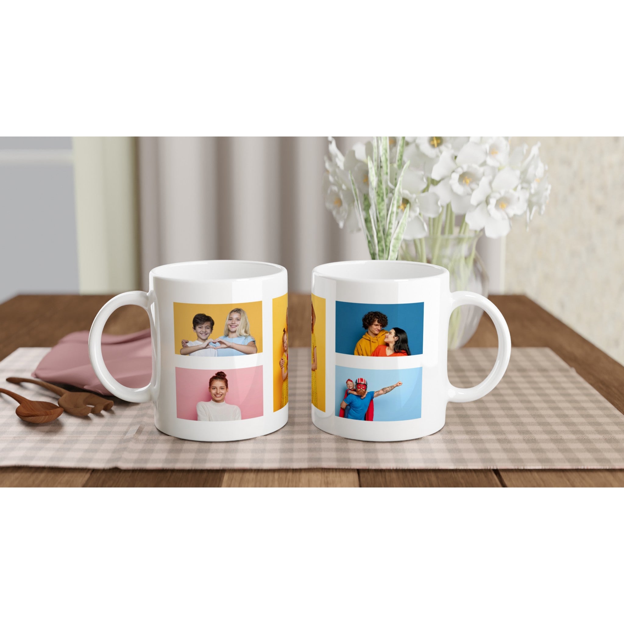 Fotocollage auf Tasse